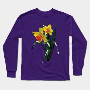 Daffodils - Curious Daffodils Long Sleeve T-Shirt